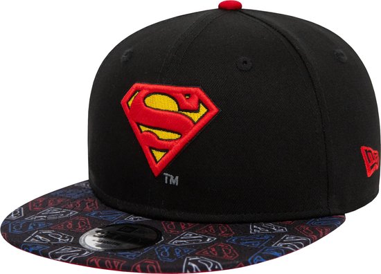 New Era Super Aop 950 Superman Kids Cap 60435015, voor een jongen, Zwart, Pet, maat: CHILD