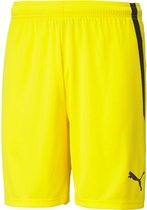 Puma Teamliga Short Kinderen - Geel | Maat: 140