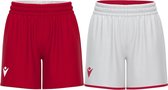 Macron F500 Reversible Short Dames - Rood / Wit | Maat: XL