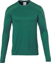 Uhlsport Stream 22 Voetbalshirt Lange Mouw Heren - Fir Green / Fluo Groen | Maat: M