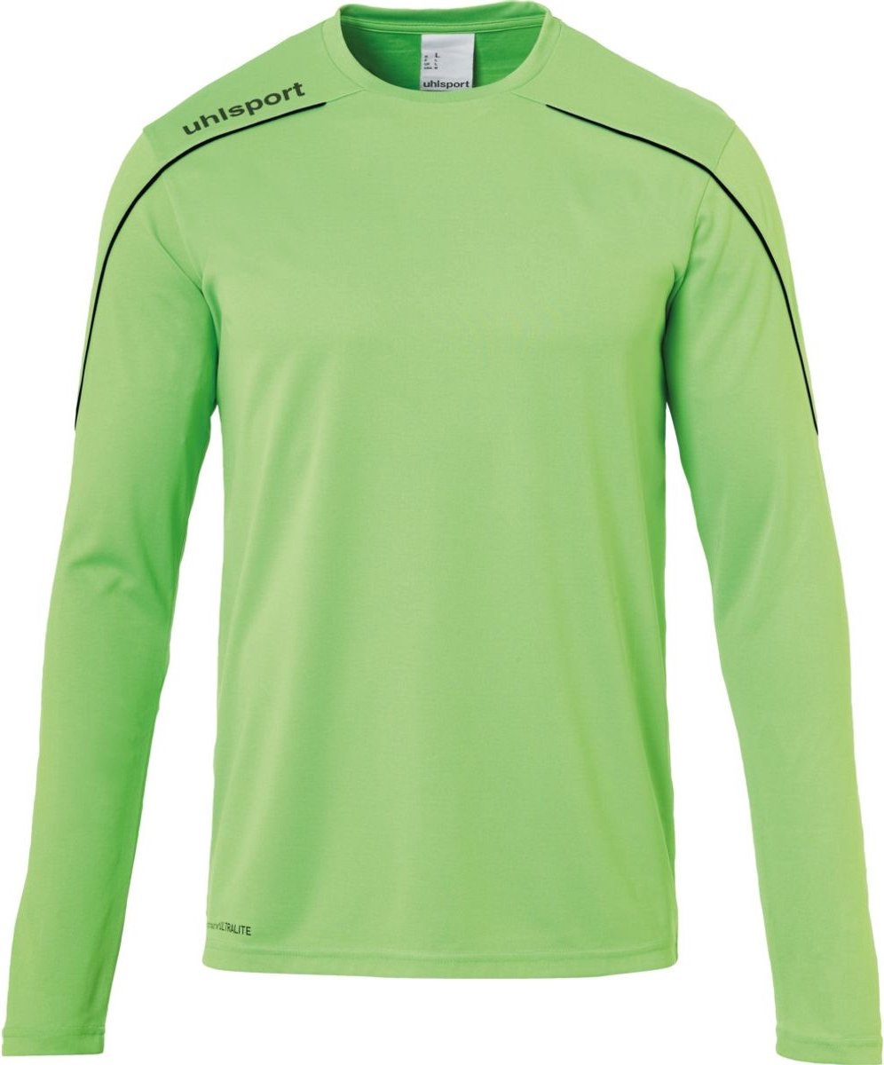 Uhlsport Stream 22 Voetbalshirt Lange Mouw Kinderen - Fluo Groen / Zwart | Maat: 152