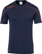 Uhlsport Stream 22 Shirt Korte Mouw Kinderen - Marine / Fluorood | Maat: 116
