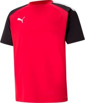 Puma Teampacer Shirt Korte Mouw Kinderen - Rood / Zwart | Maat: 176