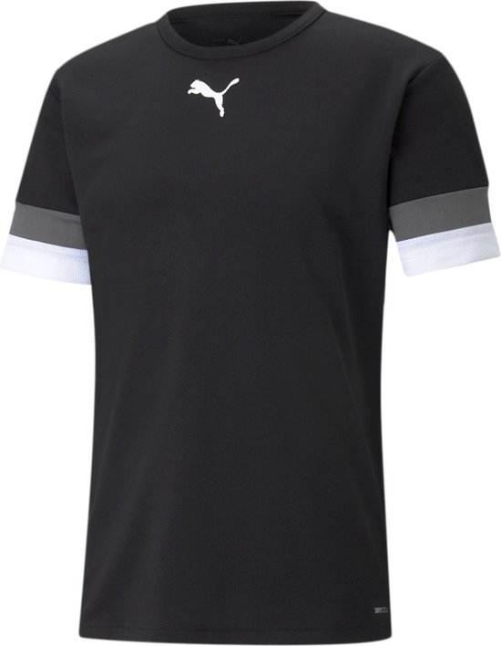Puma Teamrise Shirt Korte Mouw Heren - Zwart | Maat: 3XL
