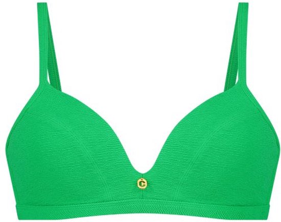 Ten Cate Bikini Top Triangle Padded Wired Bright Green Relief