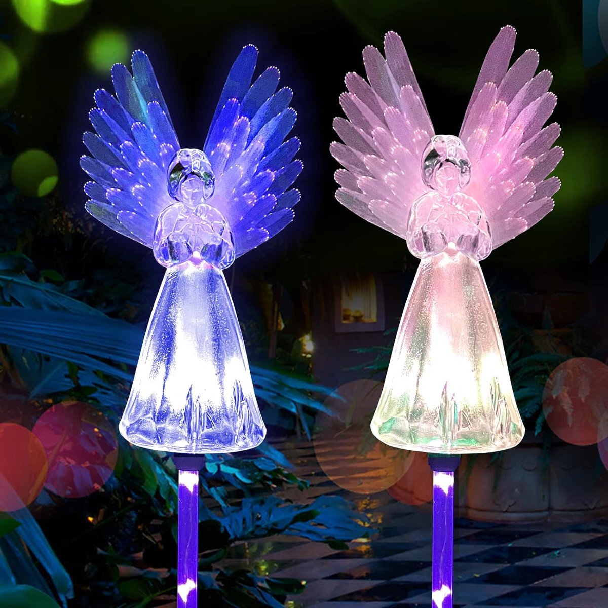 Zonne-energie Meerkleurige LED-zonnelamp - Voor Straatfeesten en Tuinverlichting - Feestelijke Sfeer - Automatische Aan/Uit-functie