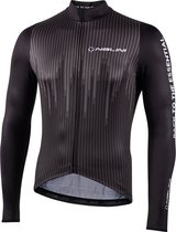 Nalini Heren Fietsshirt korte mouwen - wielrenshirt Zwart - NEW LS FIT JERSEY Black - XXL