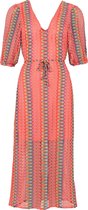 Freebird Jurk Dress Gala Wv Crochet 1685 Multi Coral Dames Maat - L