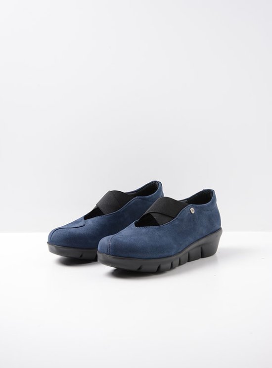 Wolky Bandschoenen Cursa blauw nubuck