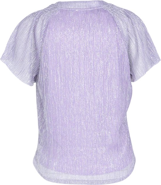 Cassis Effen T-shirt in visnet met lurex