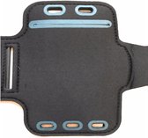 Sportarmband - armtasje met sleutelvak bovenarm houder - sport looparmband mobiele telefoon armband zwart