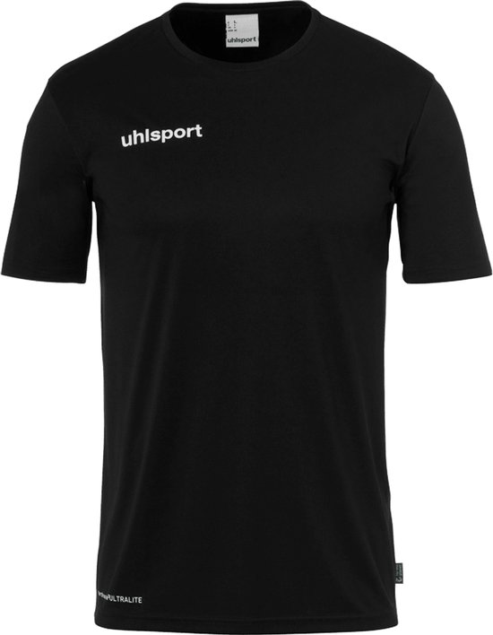 Uhlsport Essential Functioneel T-Shirt Kinderen - Zwart / Wit | Maat: 140