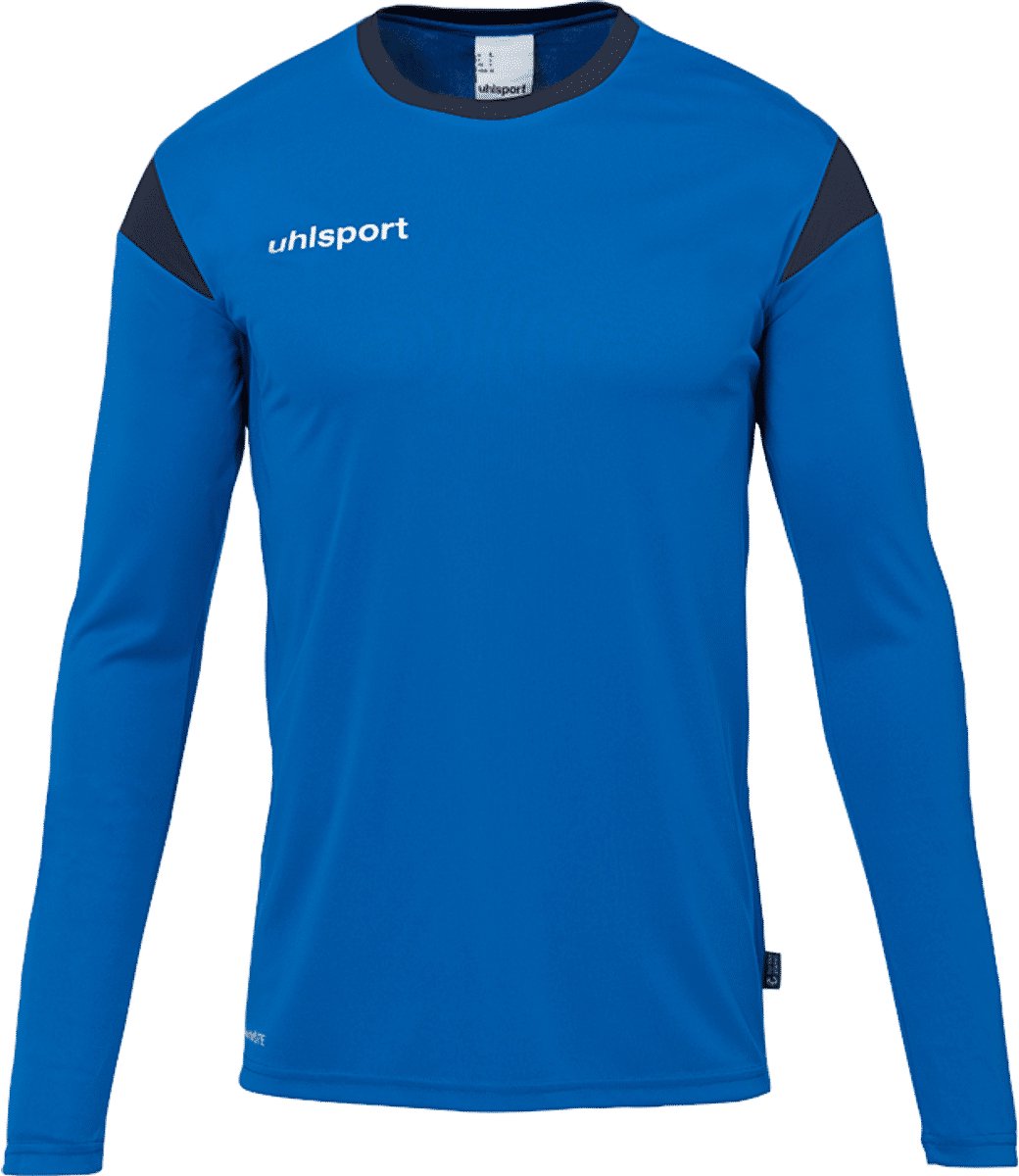 Uhlsport Squad 27 Voetbalshirt Lange Mouw Heren - Azuurblauw / Marine | Maat: XL