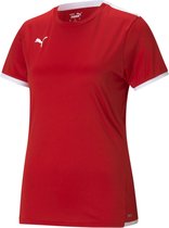 Puma Teamliga Shirt Korte Mouw Dames - Rood | Maat: XL