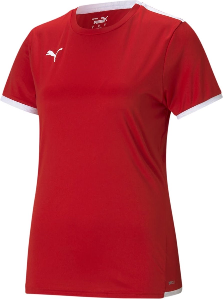 Puma Teamliga Shirt Korte Mouw Dames Rood