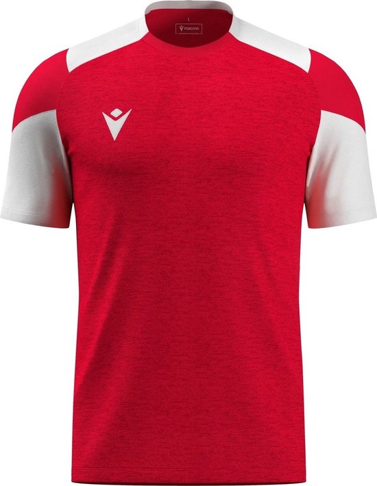 Macron Glory Golem Shirt Korte Mouw Kinderen - Rood / Wit | Maat: 9-10 Y