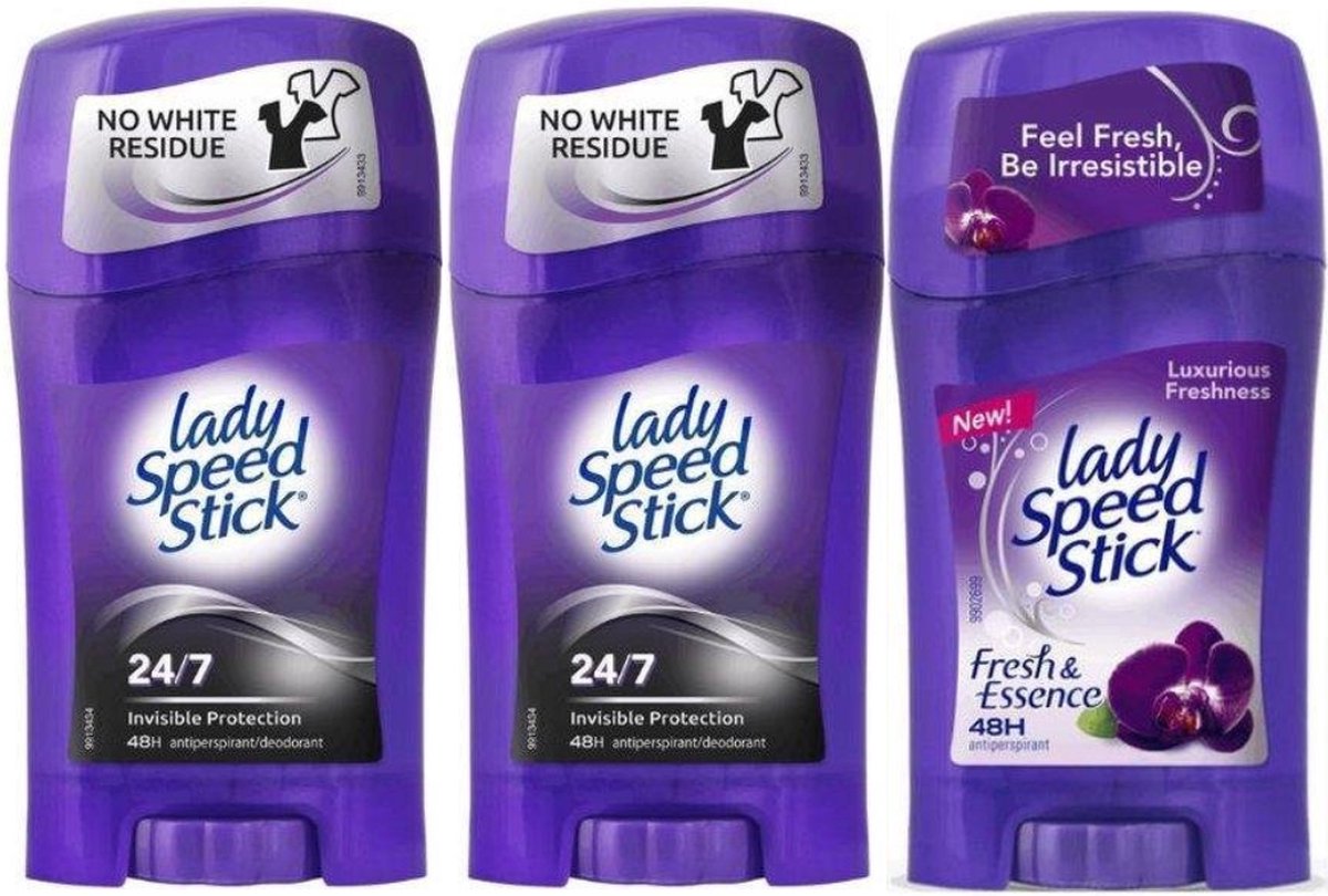 Goedkoopste Lady Speed Stick Invisible Protection & Luxurious Freshness Deodorant Bundel - 3x45g - Deodorant Vrouw