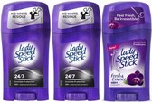 Lady Speed Stick Invisible Protection & Luxurious Freshness Deodorant Bundel - 3x45g - Deodorant Vrouw