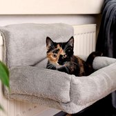 Kattenbed voor radiator Katten ligbed voor verwarming Kattenhangmat kachels, grijs