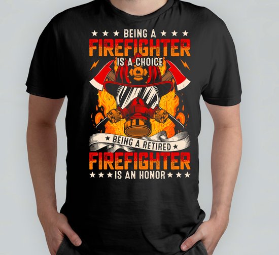 Being a Firefighter is a Honor - T Shirt - Firefighters - FireHeroes - BraveBrigade - RescueTeam - Brandweer - BrandHelden - MoedigeBrigade - Reddingsteam