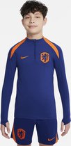 Nike Nederland Strike Voetbalshirt Training Lang Junior Donkerblauw Maat L