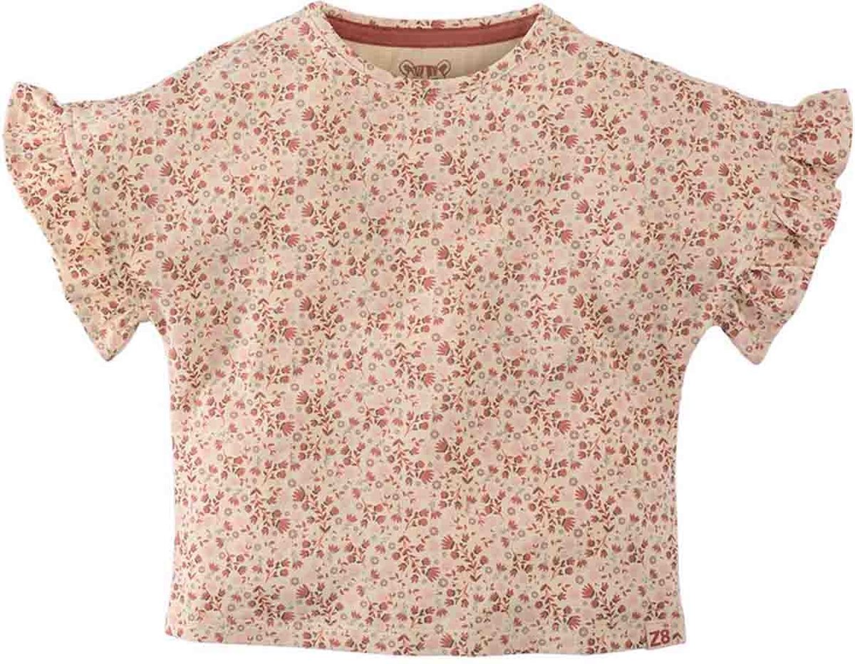 Z8 - T-Shirt Jimena - Vanilla / AOP - Maat 98