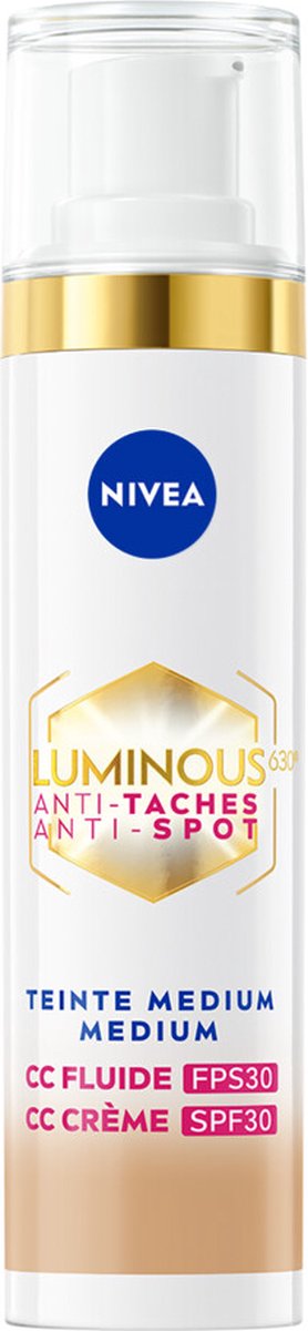 6x Nivea Cellular Luminous630 CC Fluid SPF 30 Medium 40 ml