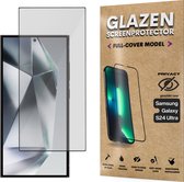 Privacy Screenprotector - Geschikt voor Samsung Galaxy S24 Ultra - Gehard Glas - Full Cover Tempered Privacy Glass - Case Friendly