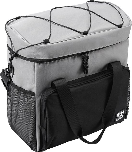 Brisby Sac isotherme 4 couches – Sac à déjeuner 40 litres – Zwart Grijs