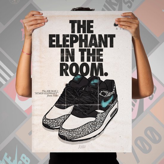 Sneaker Poster AM1 Atmos Elephants