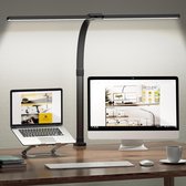 Sounix Bureaulamp Led met Afstandsbediening - 5 Lichtstanden - 5 Helderheidsniveaus - LED Bureaulamp - Leeslamp - Bedlamp - LED Desk Lamp - via USB - Zwart