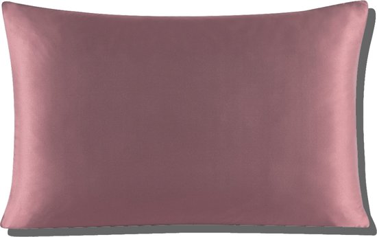 YOSMO - Zijden kussensloop - kleur rosewood - 66 cm x 51 cm - 100% Zijden - Moerbei - Premium Silk Pillowcase