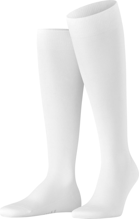 FALKE Tiago business & casual chaussettes hautes en coton biologique hommes blanc - Taille 44