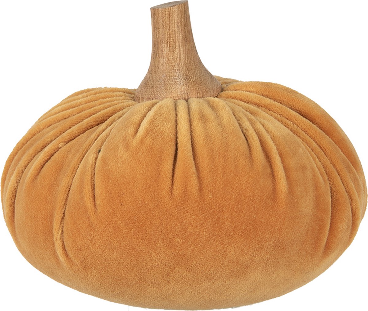 Decoratie Pompoen Ø 15x12 cm Oranje Polyester Herfst decoratie