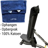 Liftin - Sporthanddoek - Fitness Handdoek - Katoen - Blauw