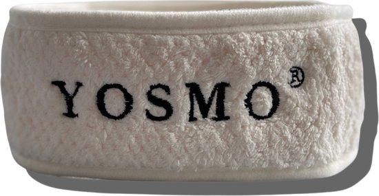 YOSMO - Skincare en Make up Haarband - Hoofdband - Badstof - kleur ivoor