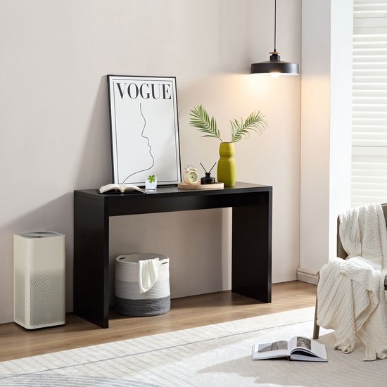 House Vibes Table d'appoint noir | Chêne | Table murale | Table d'entrée - 120*40*75cm
