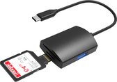 VeryGoods™ 3-in-1 SD Kaart Lezer USB C - Kaartlezer SD kaart - Micro SD / TF kaartlezer - USB-C kaartlezer - Cardreader - Met USB 3.0 Port