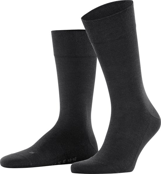 FALKE Sensitive New York comfort band, geschikt voor diabetici lyocell sokken heren zwart - Maat 47-50