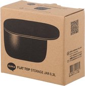 Qualy - Voorraadpot Voedselcontainer 0.3L “FLAT TOP Storage Jar” W105 x L107 x H105mm Navy