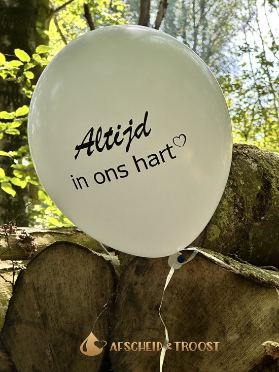 Ballon - Altijd in ons Hart - AF-SVB105 - Uitvaart - Crematie - het herdenken van een sterfdag - Afscheid & Troost