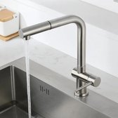 Keukenkraan - Keuken mengkraan RVS - Keukenkraan uitrekbaar - Design Keukenkraan