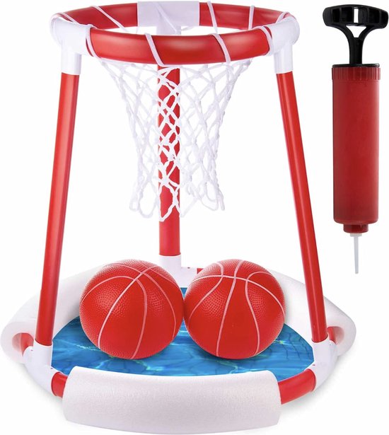 Opblaasbare Basketbal Zwemset - Drijvend Zwembadspel En Speelgoed Voor Kinderen