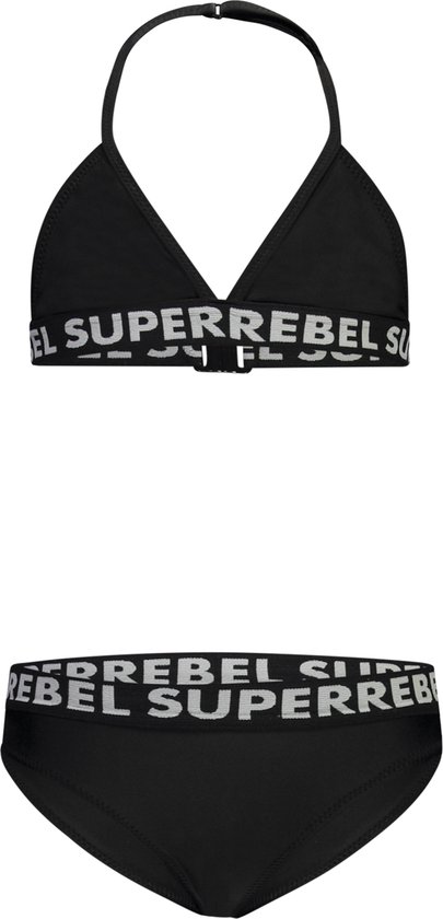 SuperRebel R401-5002 Meisjes Bikini - Black - Maat 14-164