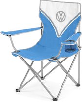 Opvouwbare campingstoel met draagtas - Volkswagen T1 Bus Transporter (Front/Blauw & Wit) beach sling chair