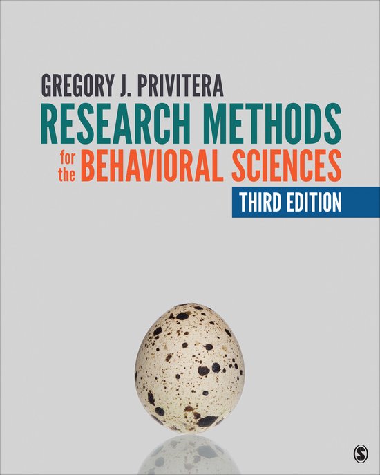 Research Methods for the Behavioral Sciences - cover