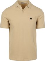 No Excess - Poloshirt Riva Solid Beige - Regular-fit - Heren Poloshirt Maat L