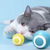 Smart katten Bal - Elektrische Balletje - Dieren - Speelgoed - Interactieve Zelfrollende Bal - Katten - Smart - Bal katten - Usb Oplaadbaar - Automatische Bal - USB C - blauw