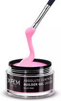 XFEM UV/LED Builder Gel Cover Milky Pink 50ml. - Roze - Glanzend - Gel nagellak