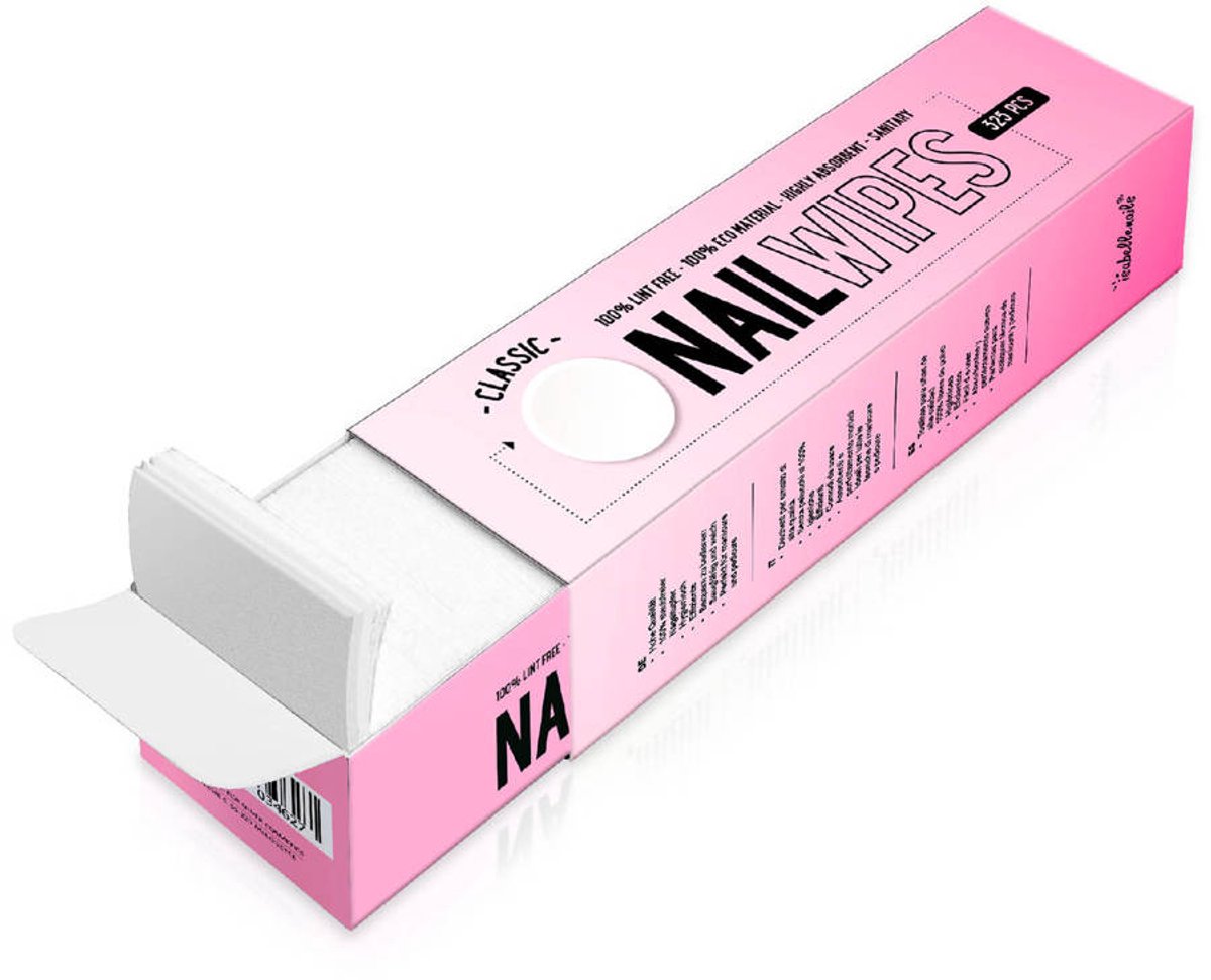 Isabelle Nails Gladde Nail Wipes Stofvrije Wattenschijfjes Classic Doos Van 325 Stuks Wit
